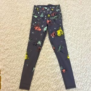 Victoria Secret Sport leggings, XS, gray&floral print